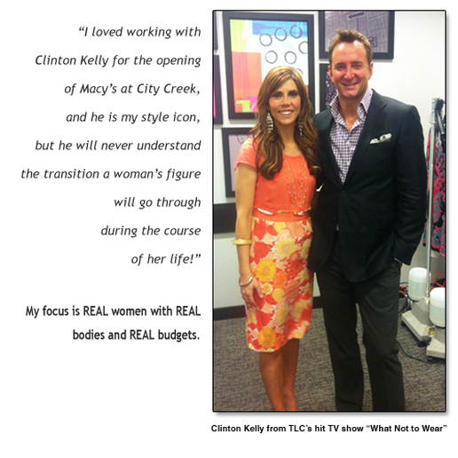 Alicia with Clinton Kelly from TLC's hit TV show 